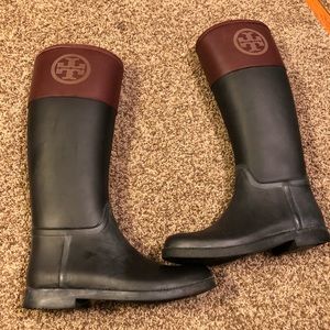 Tory Burch Rubber Riding Boots
